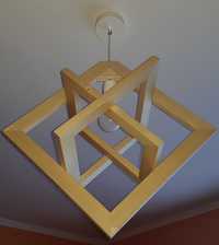 Lampa nowoczesna drewniana