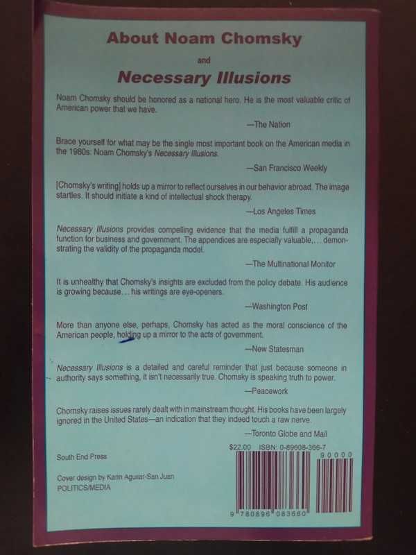 Noam Chomsky Necessary Illusions: Thought Control in Democratic