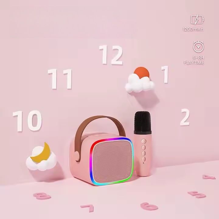 Głośnik z mikrofonami karaoke