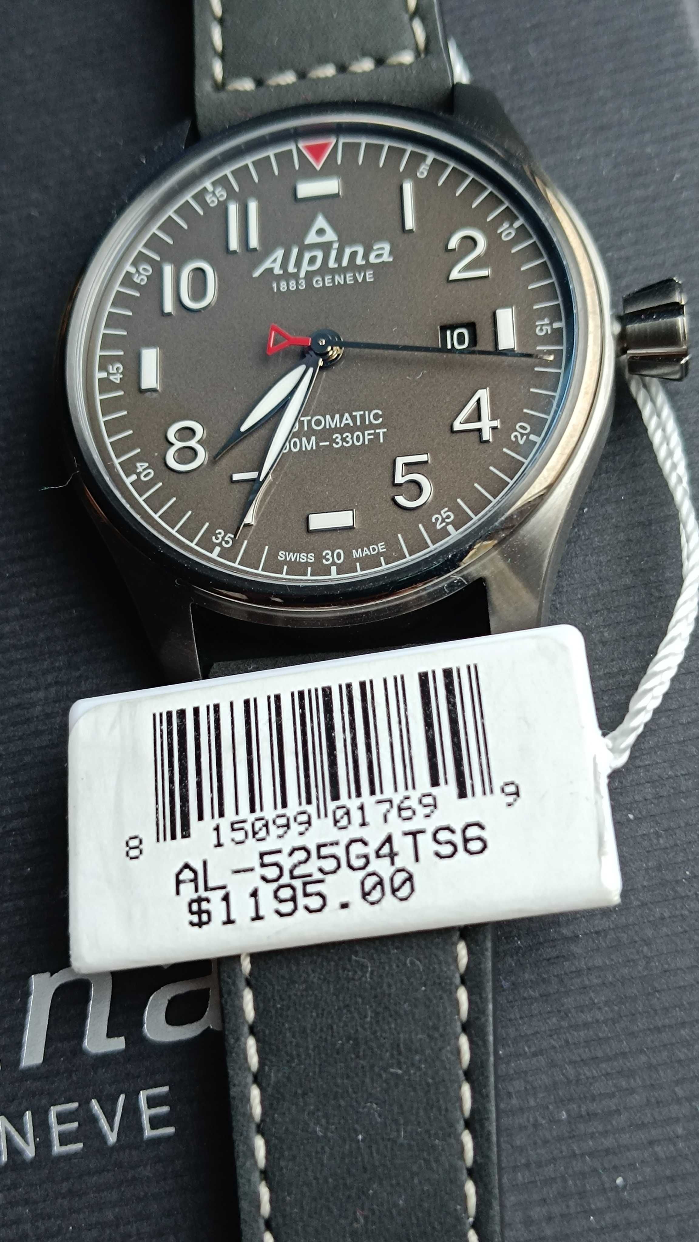NOWY Szwajcarski Zegarek ALPINA Startimer Pilot AL-525G4TS6 Automat