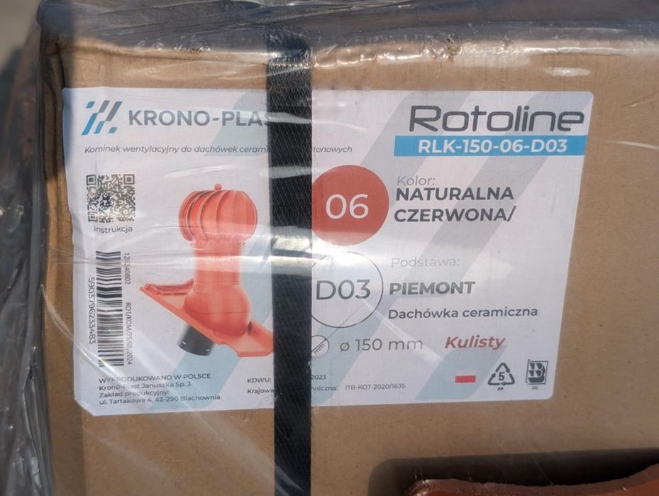 zestaw kominek Roben Piemont ceglasty Rotoline