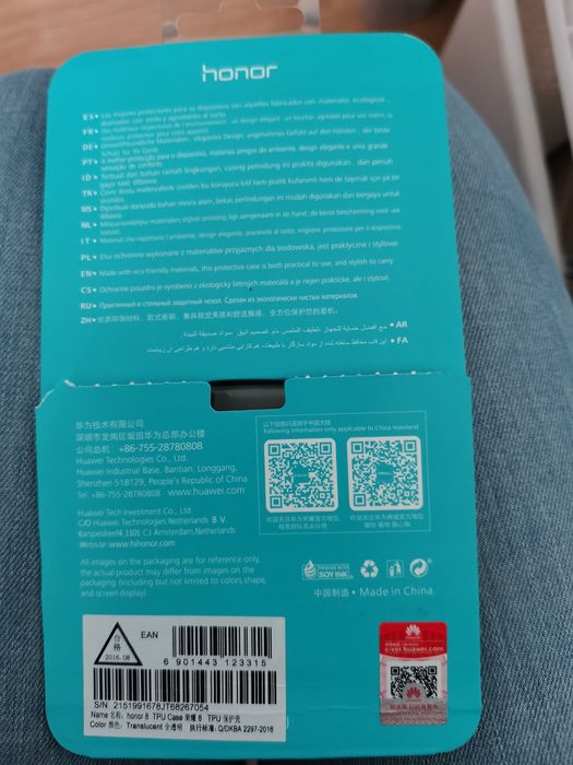 Capa para telemóvel Honor 8 original da marca