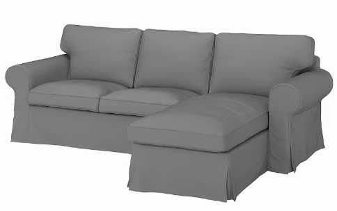 NOWE IKEA EKTORP Pokrycie Sofy 3 Os z Szezlongiem Oryginał Pokrowiec