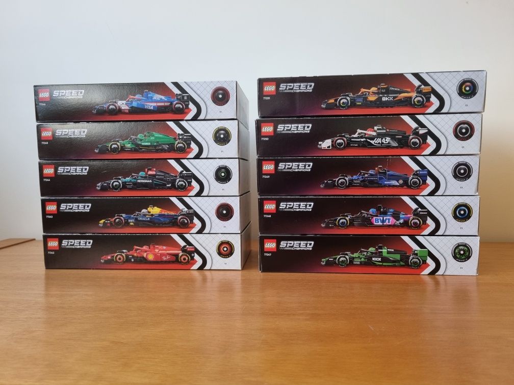 Lego Speed Champions F1 - Coleção completa