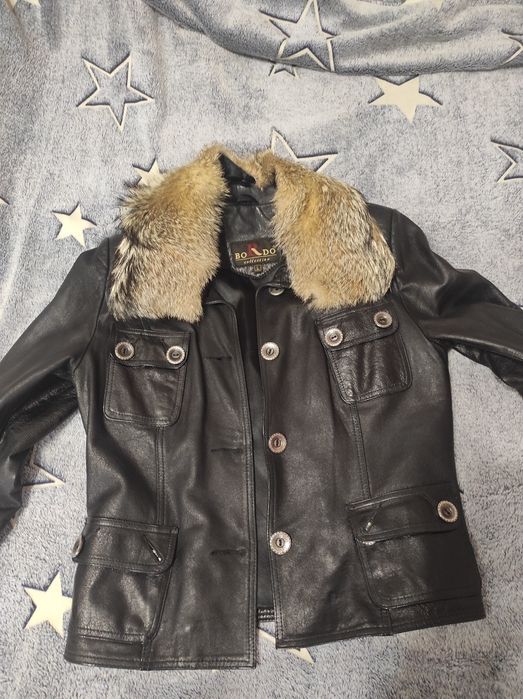 Кожанная куртка .