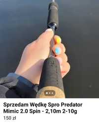 Sprzedam wędkę Spro Predator mimic 2.0 spin 2-10g