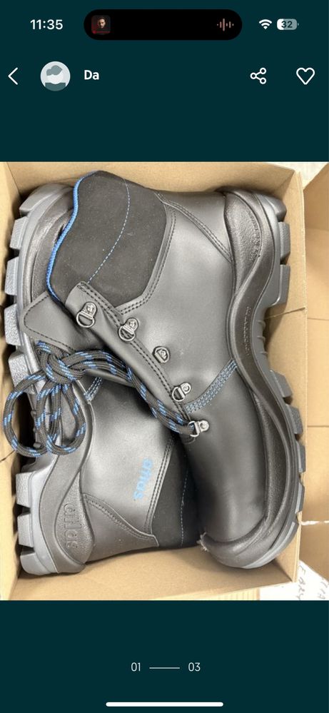 Nowe buty / trzewiki robocze Atlas AB 505.  Nieużywane  Rozmiar 44