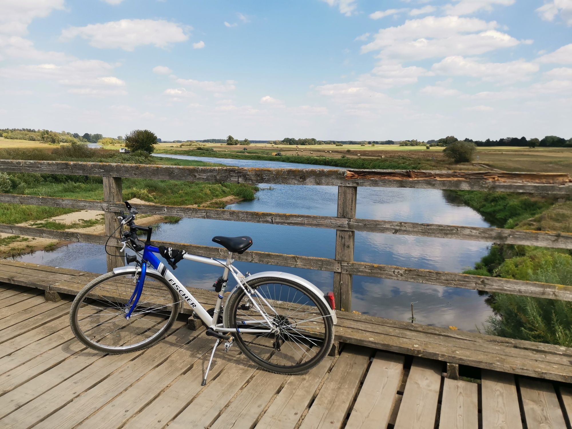 Rower trekkingowy Fischer uszkodzony widelec