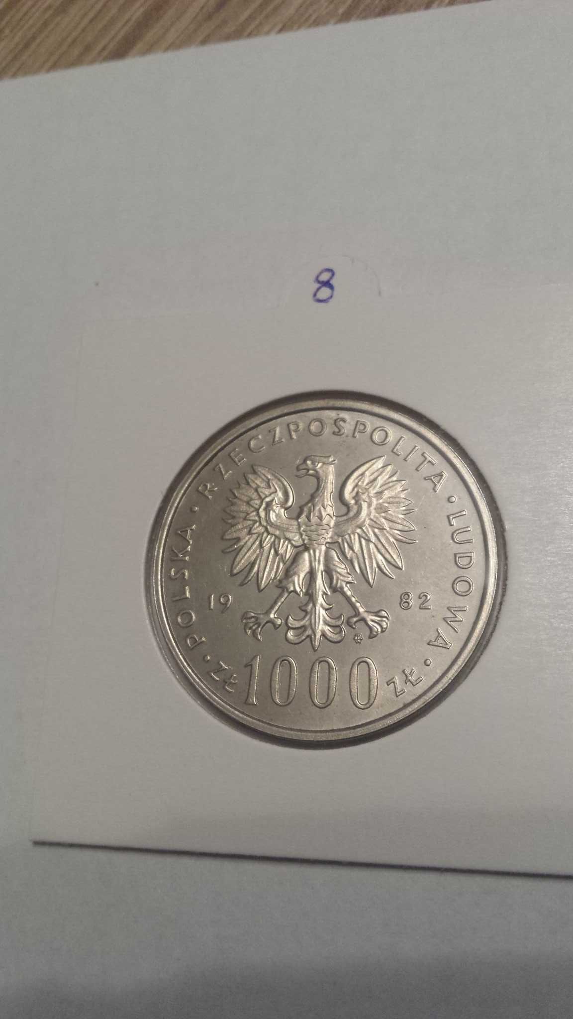 Papież Jan Paweł 1000zł srebro - srebrna moneta z 1982 r. (nr.8)