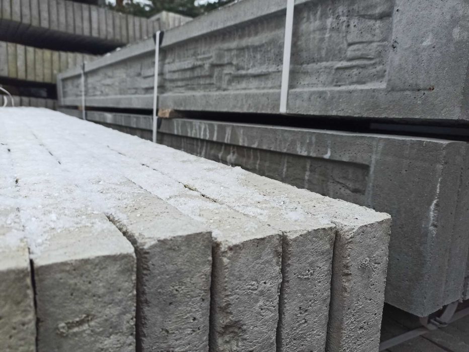 Podmurówka podmurówki 2510x200 mm ceowniki beton pod plot