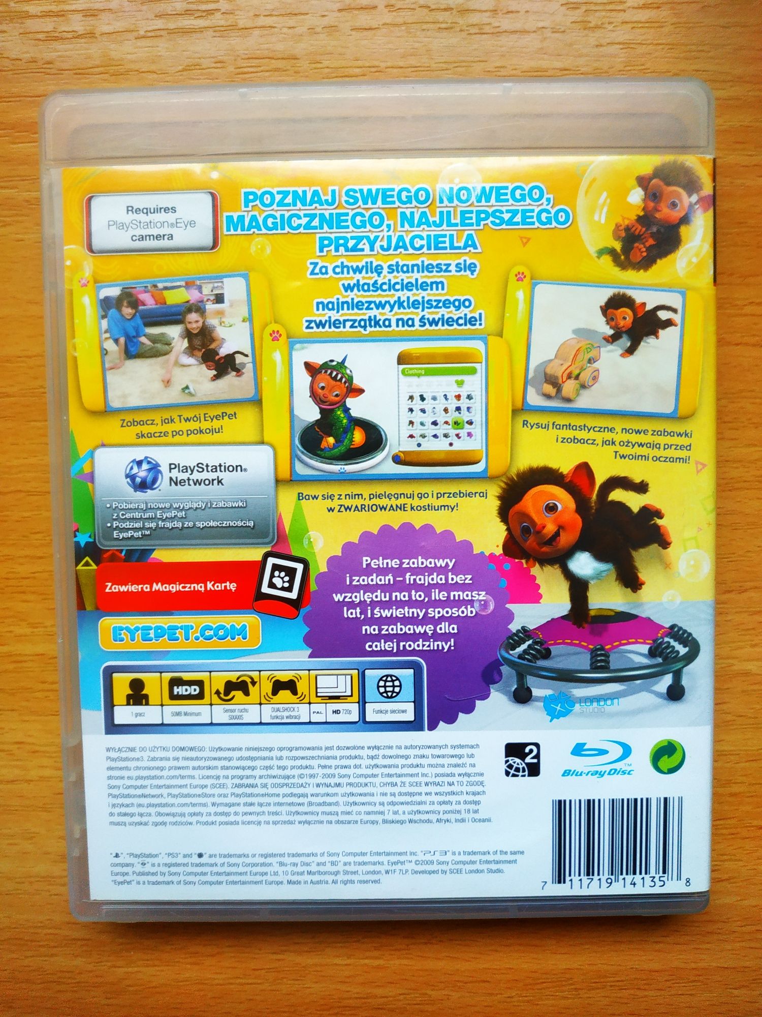 Eye pet ps3, stan bardzo dobry, możliwa wysyłka przez olx