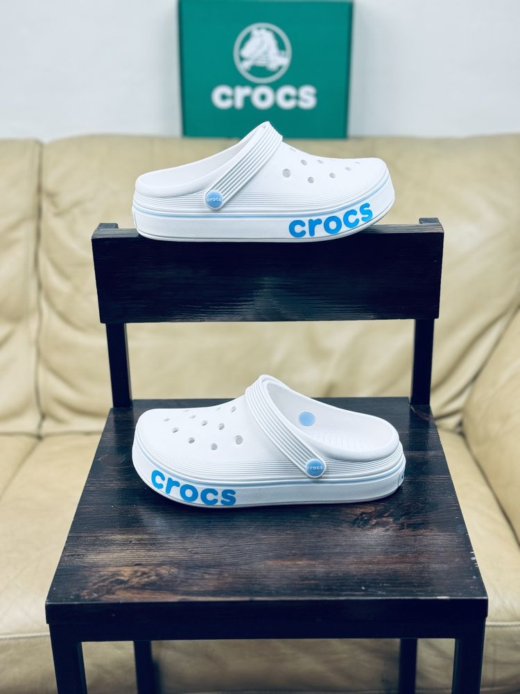 Кроксы женские белые на платформе Новинка 2024 все цвета Crocs, сабо