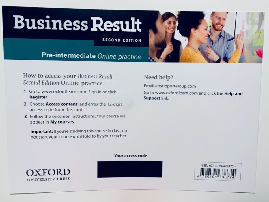Business Result 2ed Pre-intermediate Online Practice: kod do ćwiczeń
