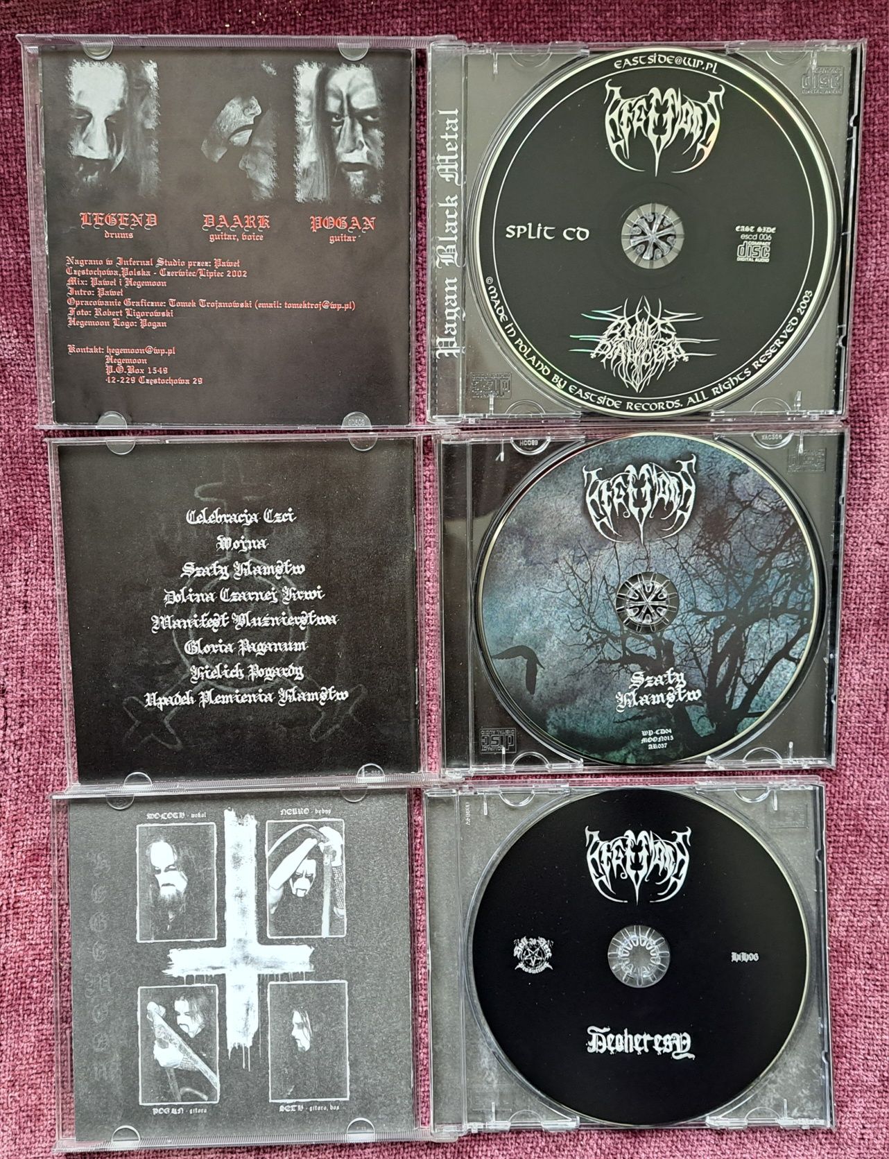 3 x CD HEGEMOON polski Black Metal