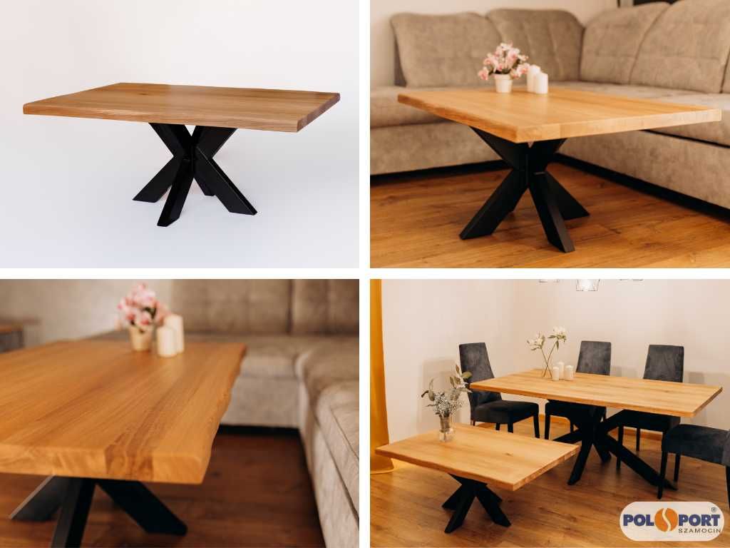 Stolik kawowy dębowy Loft