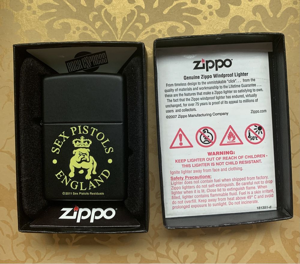 Zippo Sex Pistols зажигалка лимитированная USA подарок презент