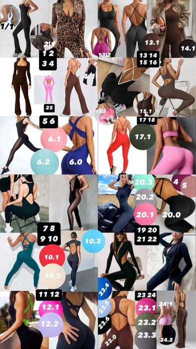 Спорт комбінезон лосини пуш-ап з утяжкою голою спиною чорний шоколад С