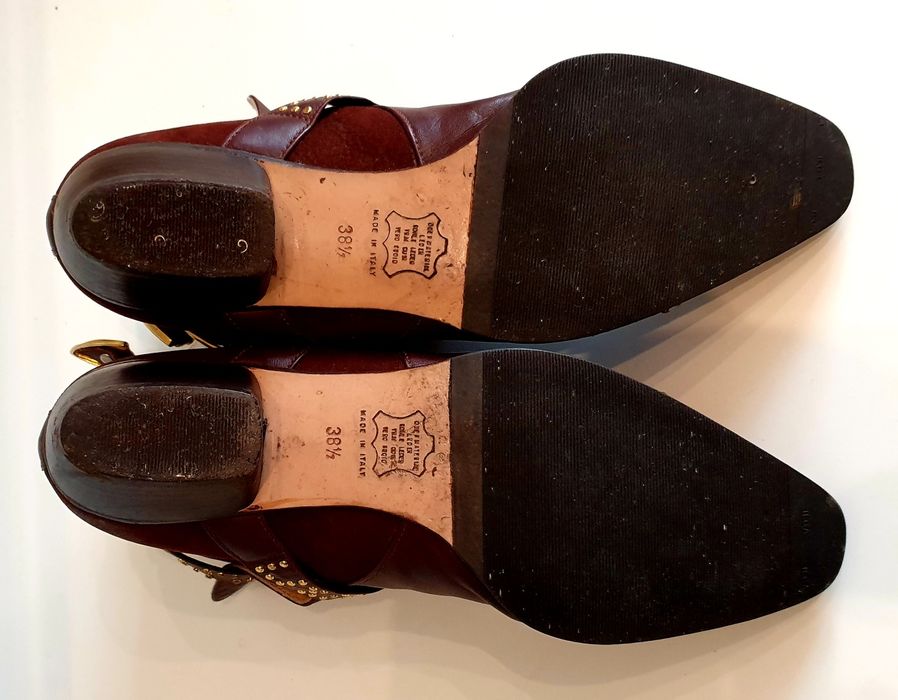 MIMA VENEZIA r. 38.5 delikatna SKÓRA naturalna w całości Italy premium