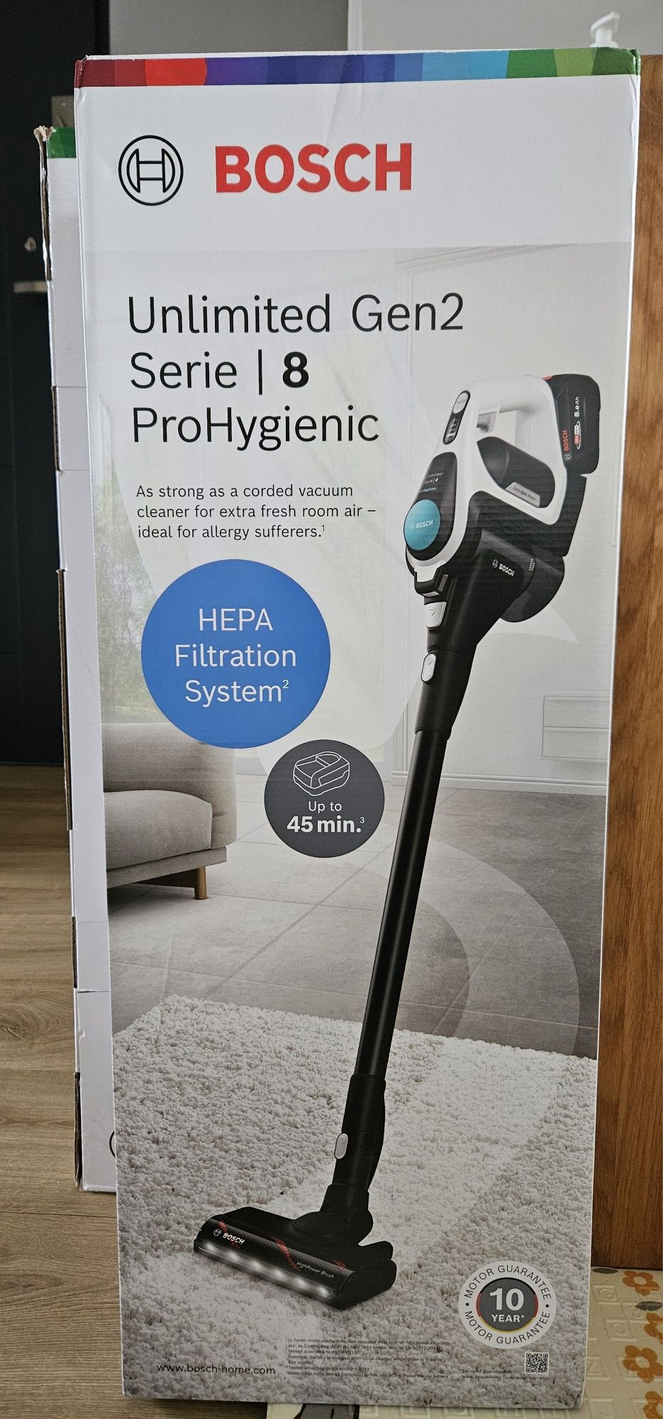 NOWY Odkurzacz BOSCH Unlimited Gen2 Serie 8 ProHygienic BCS8215HYG