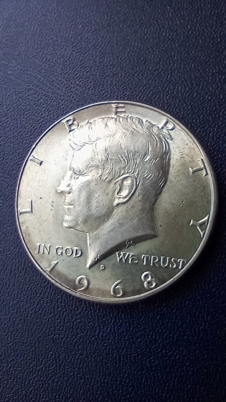 США пів долара 1968 рік. Срібло.