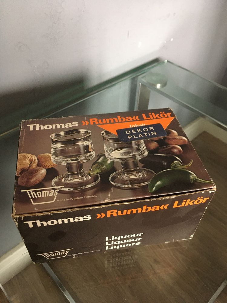 Thomas Rumba Likör kieliszki do likieru lata 70 80 vintage nowe !