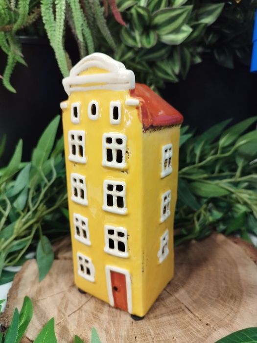 Domek kamienica na tealighty wys. 17.5 cm