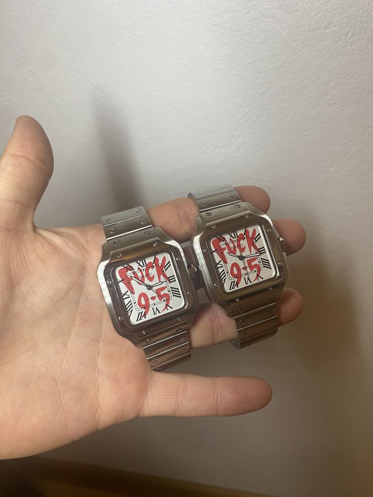 Zegarek automatyczny Seiko Mod Santos cartier fuc.. 9-5 nh35!!