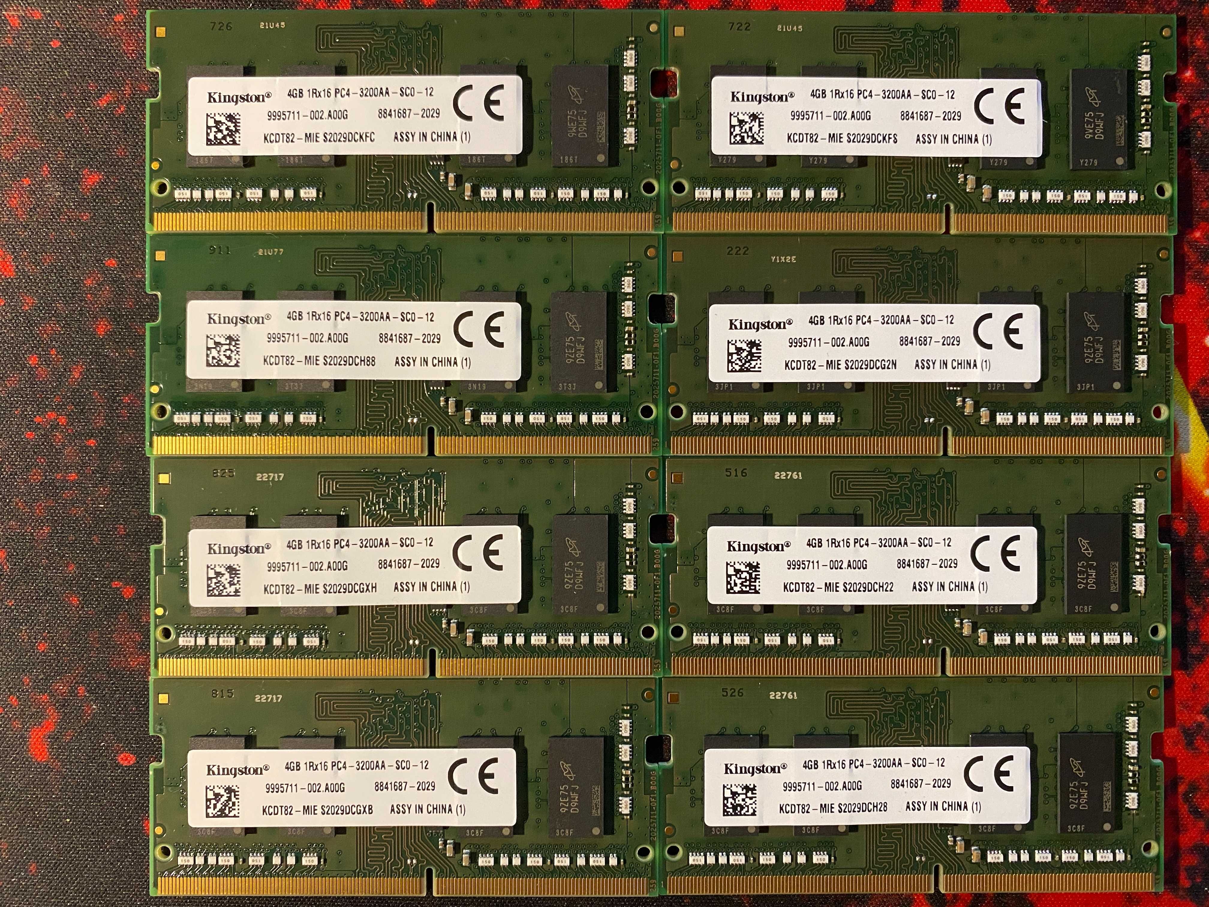 Оперативна пам'ять Kingston Samsung DDR4 4 GB SO-DIMM 3200 MHz