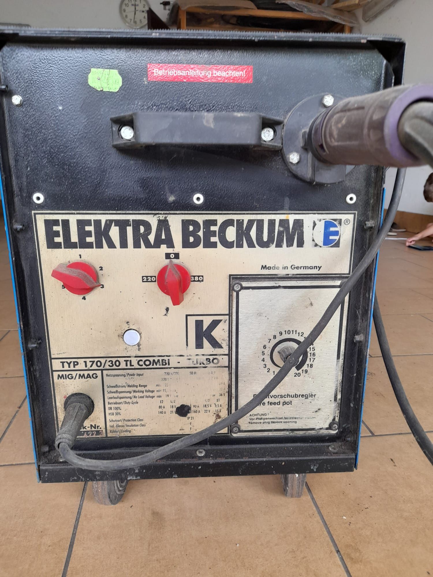 Spawarka Migomat Elektra Beckum 170/30 TL combi 220V/380V