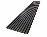 Lamele ścienne, akustyczne na czarnym filcu 275cm x 54cm - BLACK WOOD