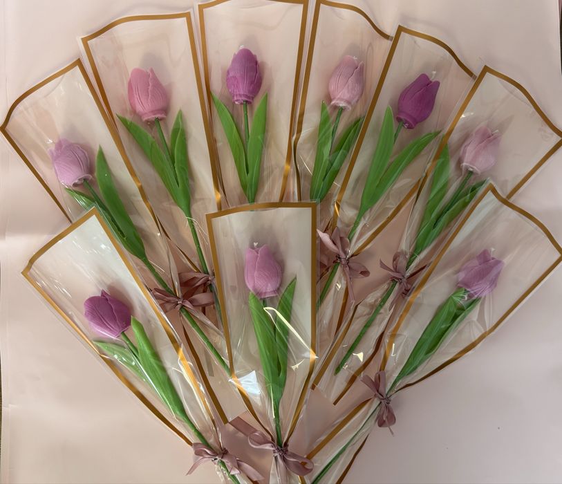 Tulipany świeca sojowa
