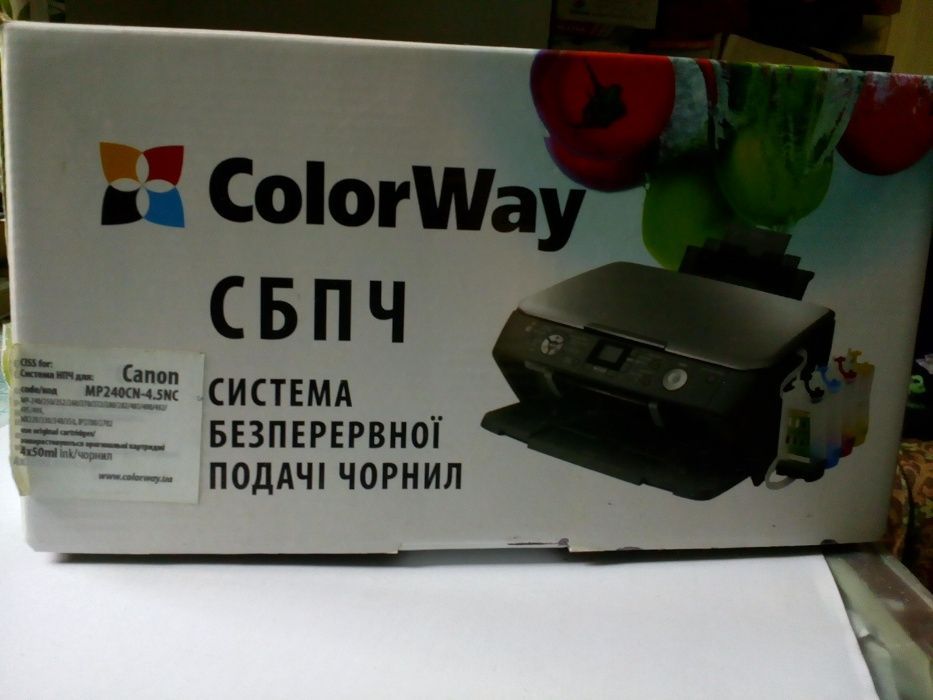 Система СНПЧ, Саnon MP240, Color Way