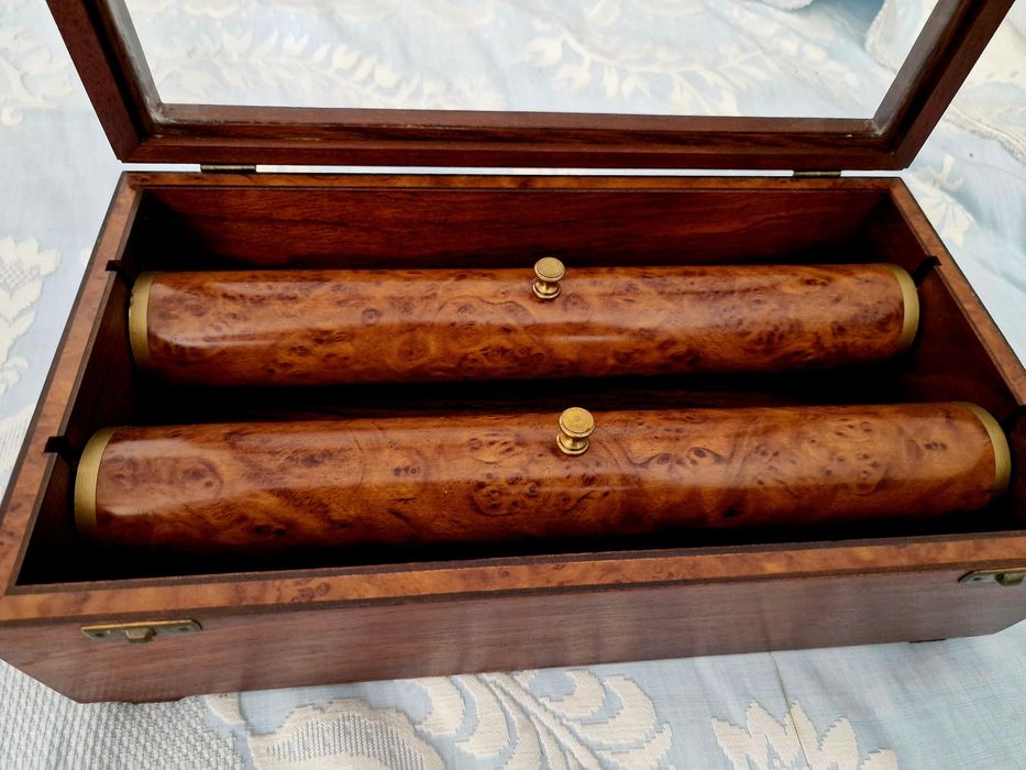 Caixa para relógios de madeira vintage