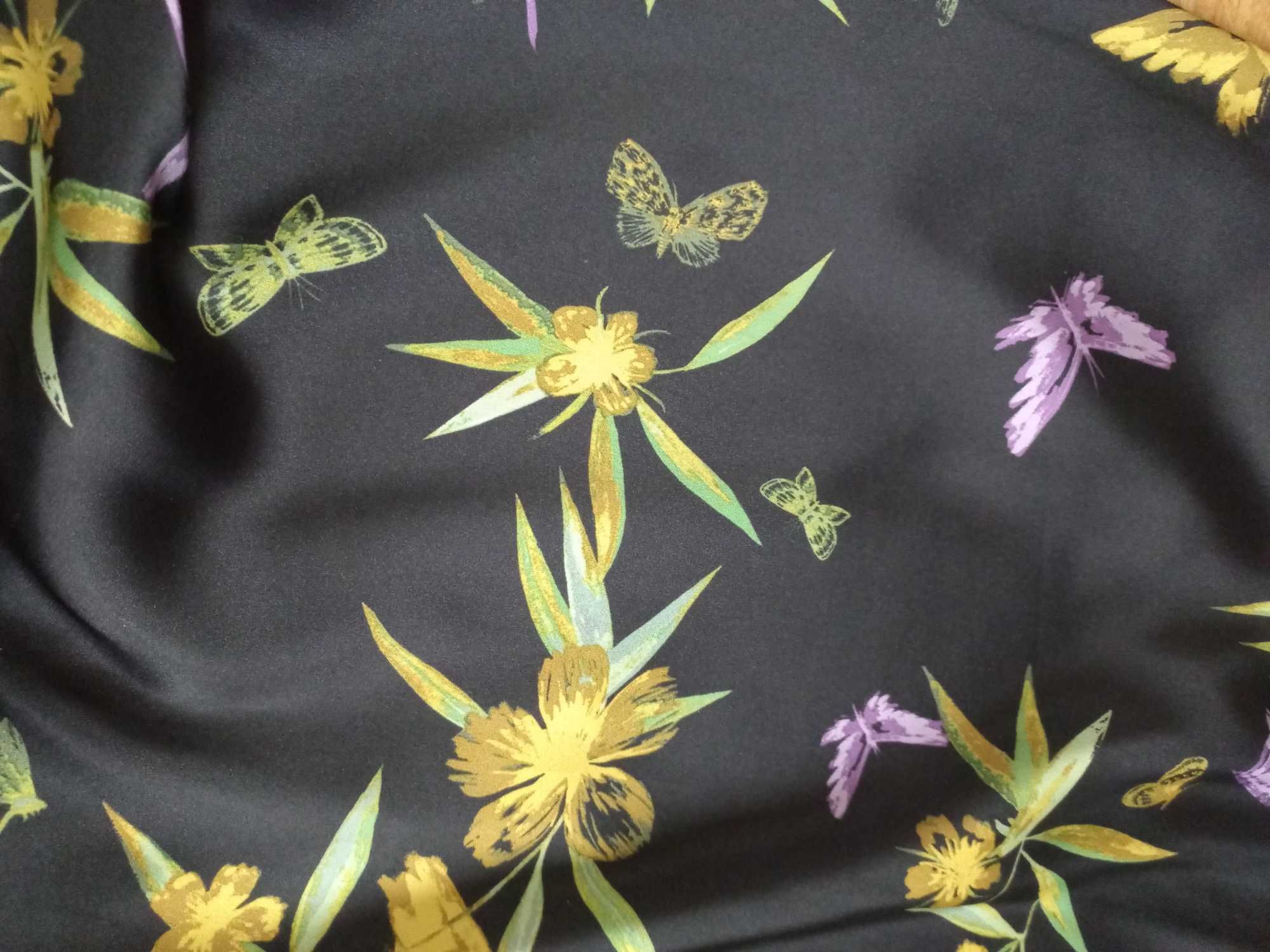 Sukienka H&M satynowa w kwiaty