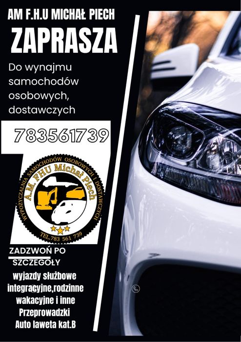 Wypożyczalnia Wynajem Busów 9os Dostawczego,Autolaweta