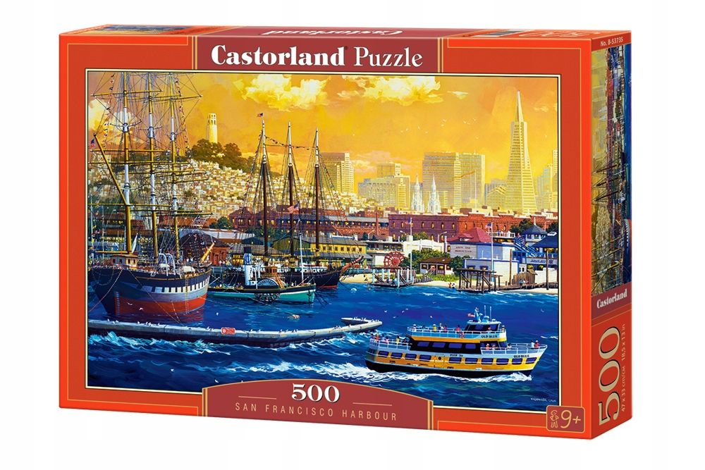 Puzzle 500 Miasto San Francisco Statki 9+ Castor