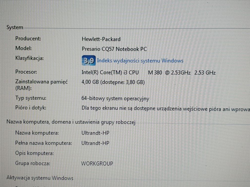 Laptop HP Compaq CQ57 i3, 4gb