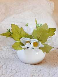 Ozdoba kwiatek kwiat biały do domu konwalia dekoracja