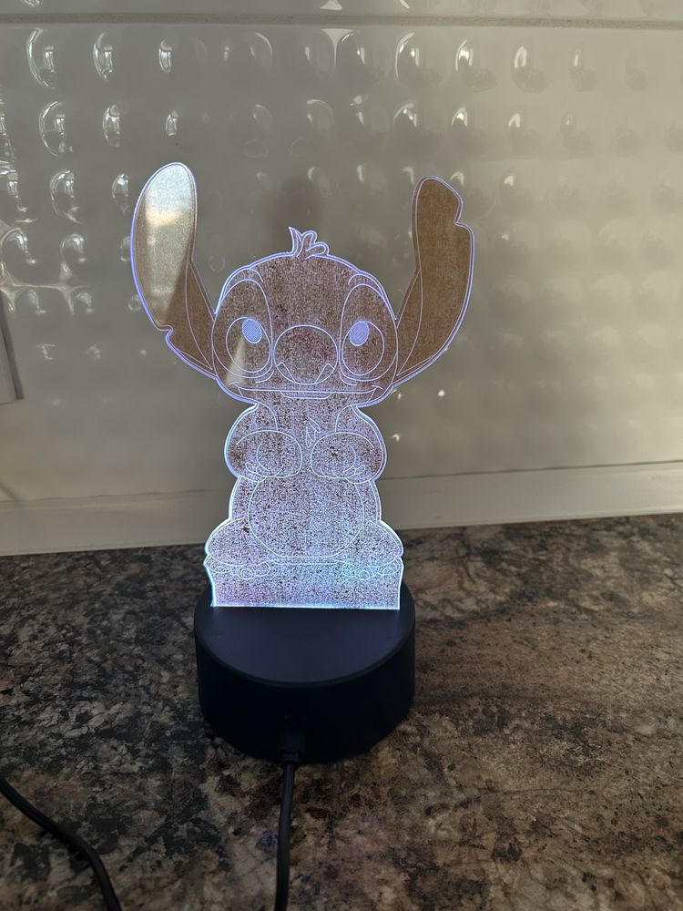 Lampka Nocna 3D Led Stich