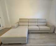 Sofá chaise longue creme/bege