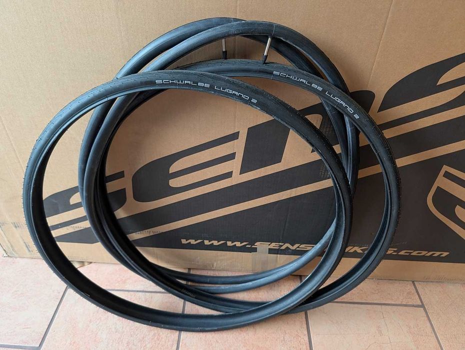 Opony Schwalbe Lugano II 700x28C drutowe + dętki NOWE