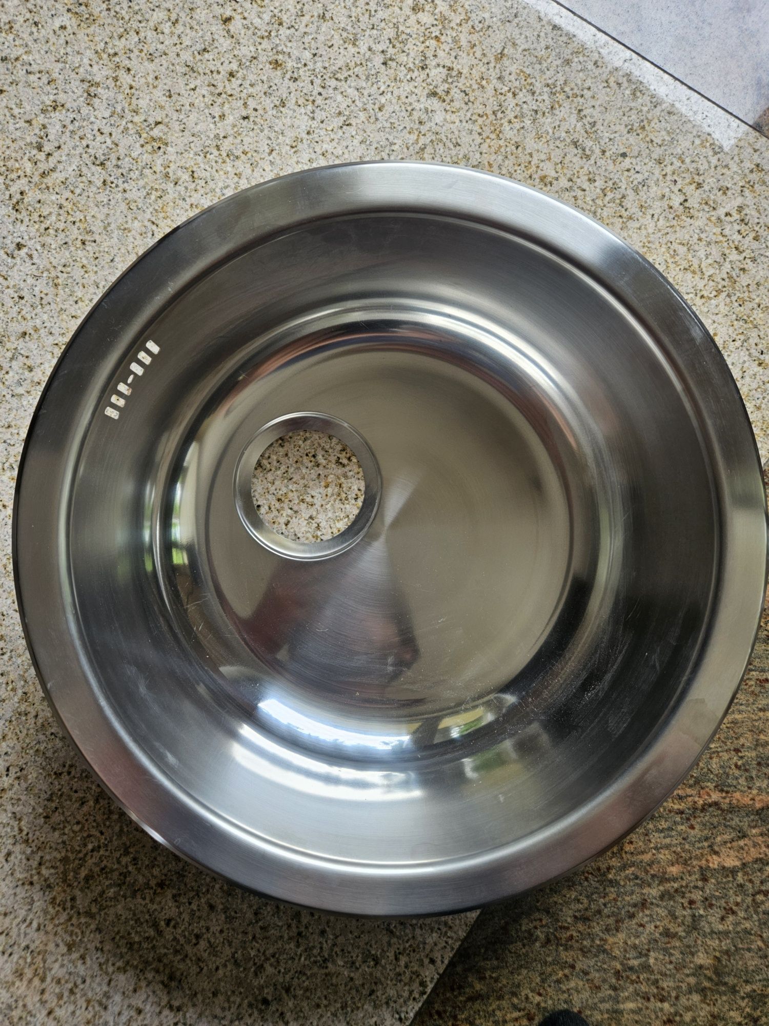 Zlew okrągły umywalka aluminum kuchenna nierdzewna