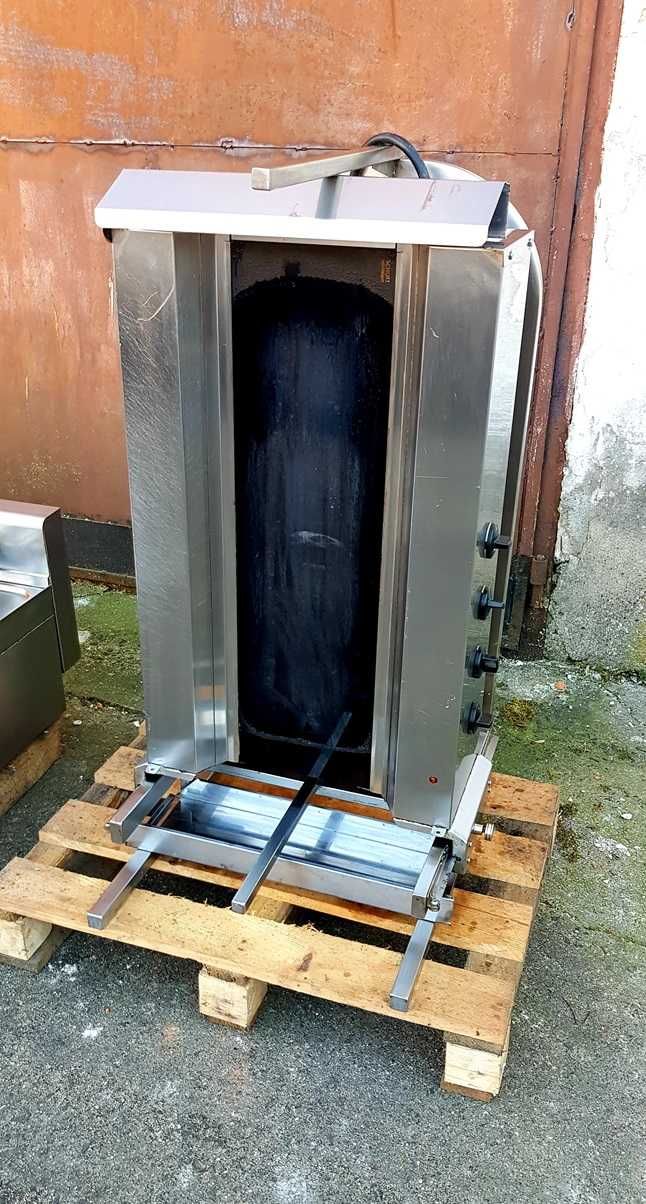 Elektryczny grill do gyrosa kebaba mobilny 4 palniki maks. 60 kg mięsa
