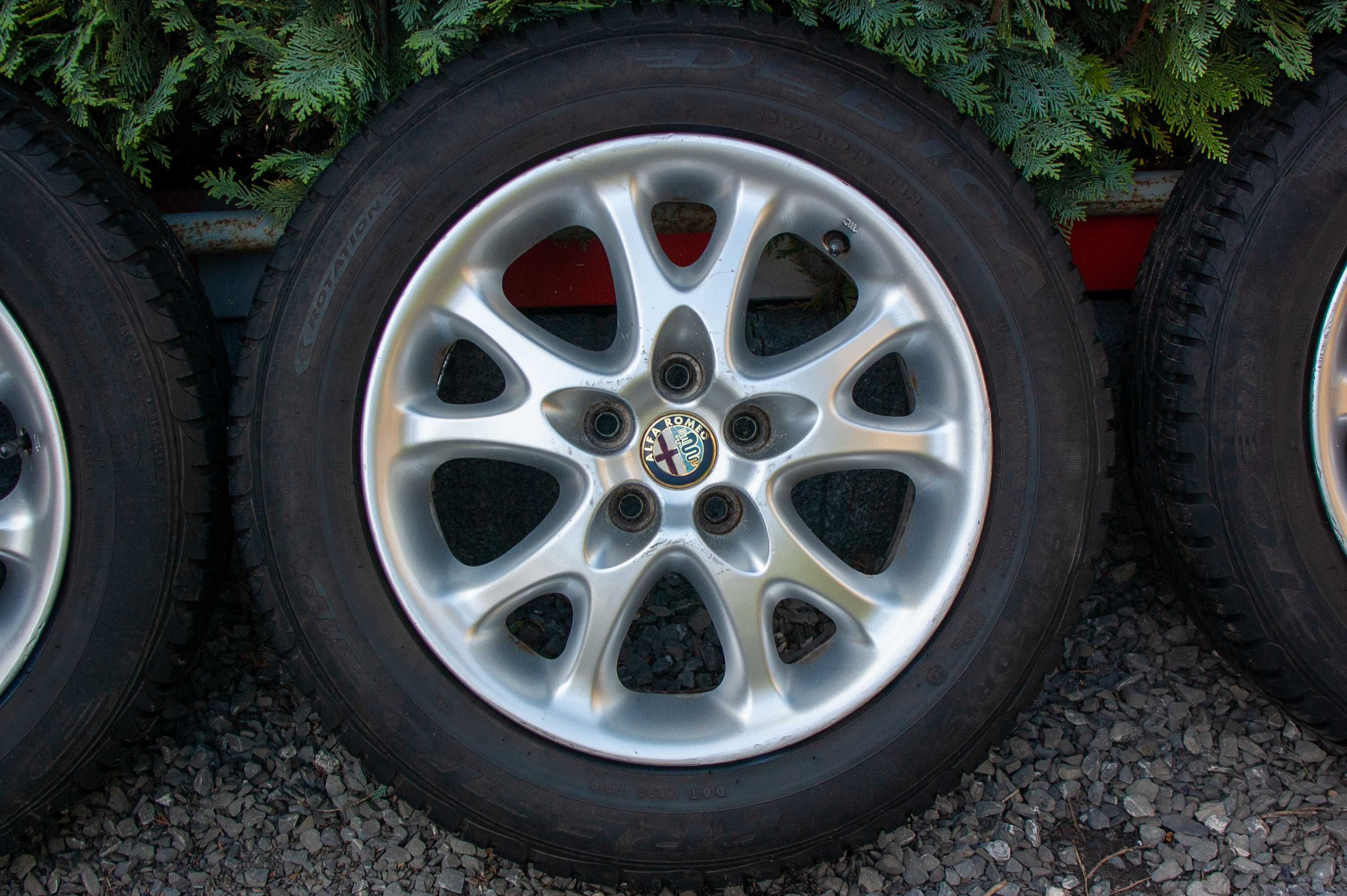 Koła Alfa Romeo 147 Felgi Aluminiowe 15" Opony Dębica Presto 195/60R15