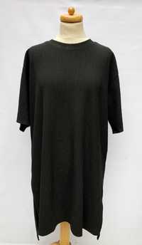 Sukienka Czarna Prążkowana Oversize Monki M 38 Zara