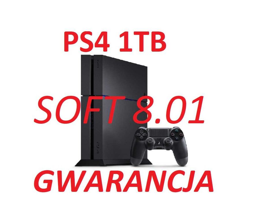 PS4 1TB soft 8.01 do przeróbki hen jailbreak jailbrake jailbreak 1 tb