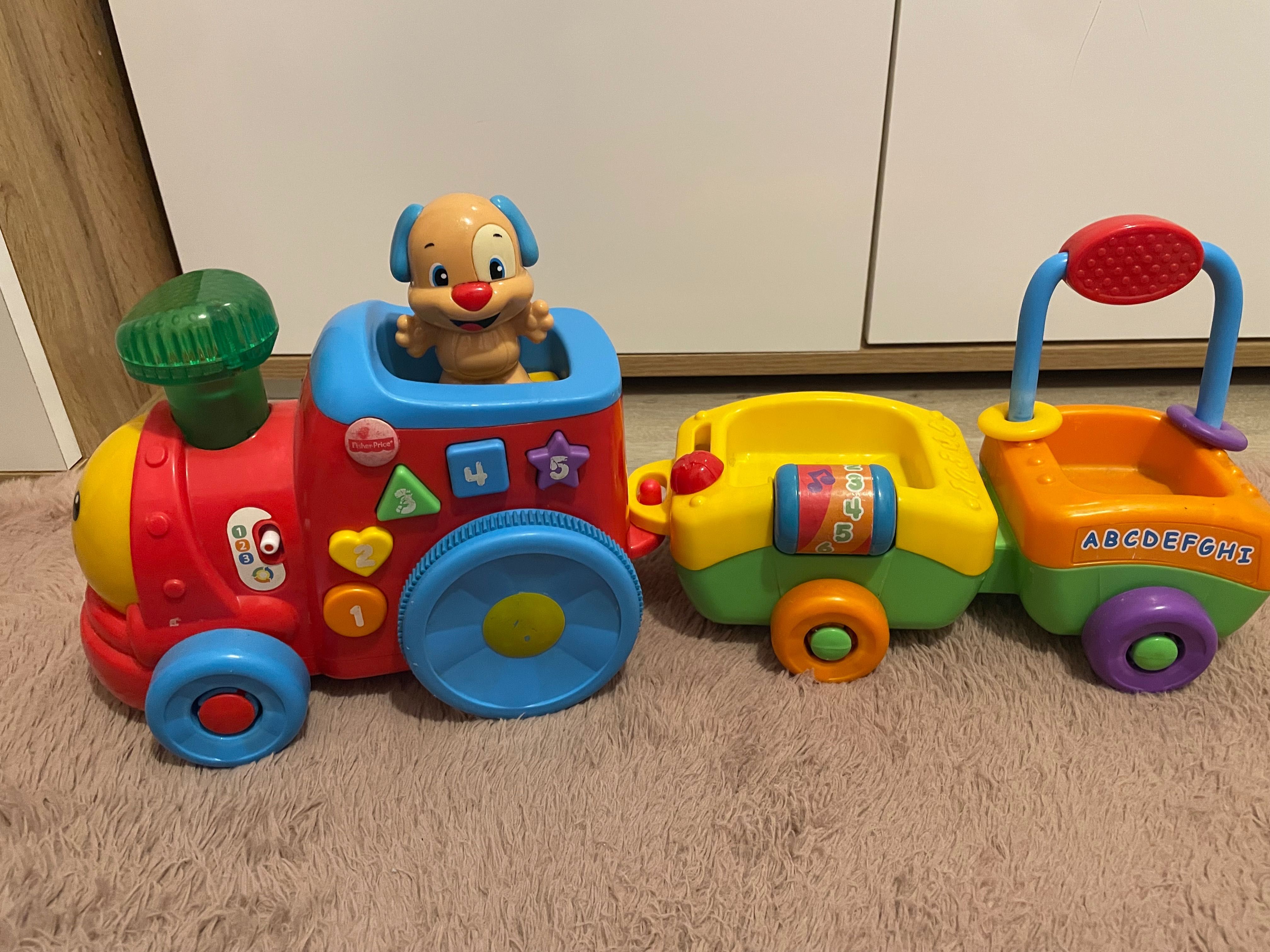 Fisher price edukacyjny pociąg szczeniaczka