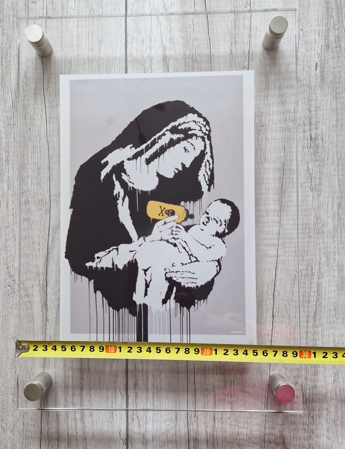 Banksy Toxic Mary reprodukcja na pleksie 42×29.5