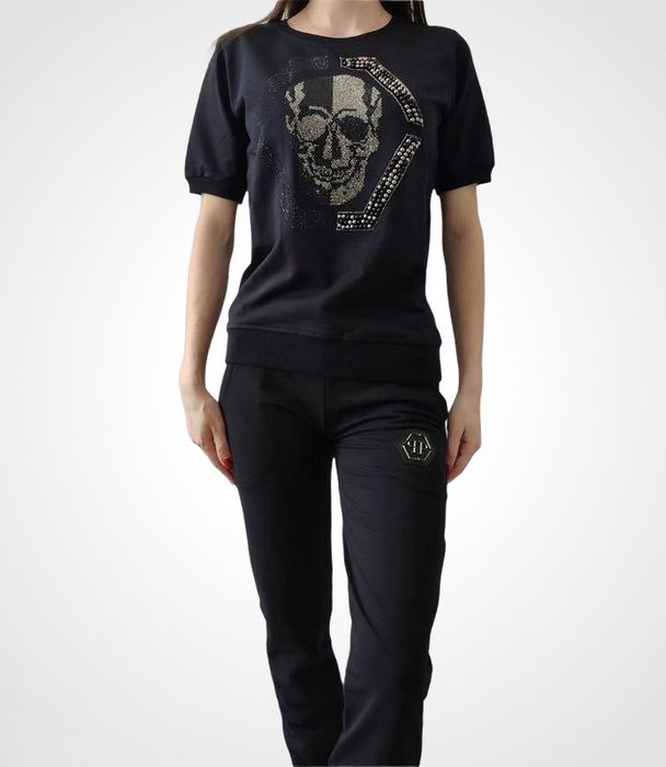 Жіночий костюм в стилі Philipp Plein женский костюм двойка філіпп плей