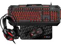 Bundle Gaming Rato+teclado+tapete+headset